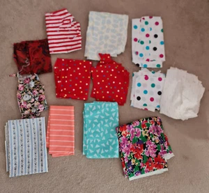 Fabric scraps various assorted pieces and colours vintage - Picture 1 of 12