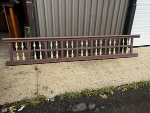 circa 1880 victorian porch railing balustrade length - 125” x 23” x 4” PA origin - Picture 1 of 13