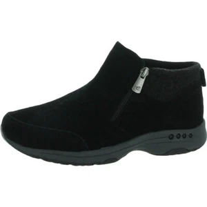 Easy Spirit Womens Tshuffle Suede Ankle Water Resistant Shooties Black Sz. 7.5US - Picture 1 of 5