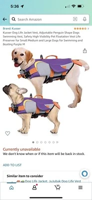 NEW Dog Life Jacket Life Vest Pet Floatation Life Preserver High Visibility XL - Image 1 of 4