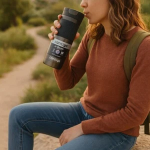 Contigo Byron Snapseal Acciaio inossidabile 20 oz. Tazza da viaggio a prova di perdite canna di fucile - Foto 1 di 18