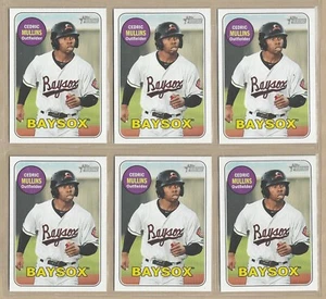 Lot of (6) 2018 Topps Heritage MINORS CEDRIC MULLINS #35 Bowie Baysox Orioles - Bild 1 von 1