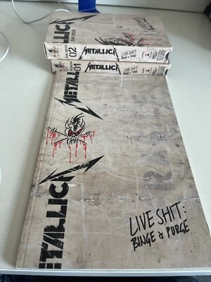 Metallica Live Shit Binge and Purge San Diego VHS Cassette Tapes And Book - Image 1 of 4