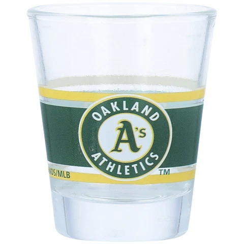 Oakland Athletics 2oz. Stripe Shot Glass Cover