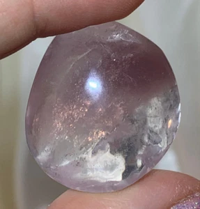 BEAUTIFUL RARE LITHIUM PHANTOM QUARTZ POLISHED CALMING CRYSTAL BRAZIL *2 - Picture 1 of 10