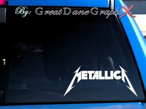 Metallica - Calcomanía adhesiva de vinilo - Elección de color - ALTA CALIDAD - Imagen 1 de 2