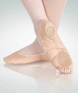 Angelo Luzio 202A Women's 3M (fits 5) T. Pink Leather Spilt Sole Ballet Shoe - Picture 1 of 1