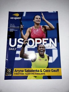 Aryna Sabalenka & Coco Gauff Finals Match US OPEN Daily Program 9/9/2023 - Picture 1 of 3