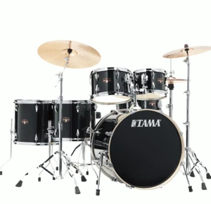Tama IP62H6W HBK Imperialstar 6 Pce Drum Kit Hairline Black inc Hardware - Picture 1 of 5