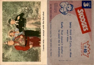 1959 Fleer, The 3 Stooges, #40 I Never Miss, Wild West (Gray Back) - Picture 1 of 1