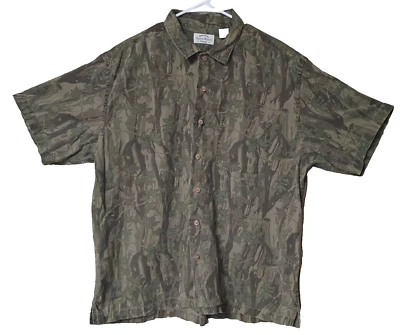 Denim Ridge CAMO Hunting Shirt Size Large Short Sleeve Button Down Front - Image 1 of 4