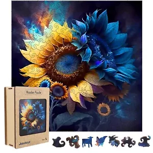 Wooden Puzzle for Adults 248 Piece Unique Animal Shaped Wooden Jigsaw Puzzles... - Picture 1 of 7