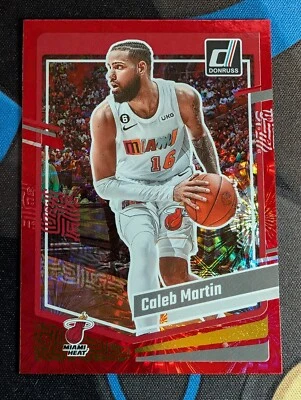 2023-24 Donruss International Caleb Martin Red Fireworks /88 Heat - Image 1 of 2