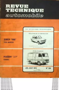 Revue Technique Automobile Peugeot J 7 Simca 1100 #358 - Picture 1 of 4