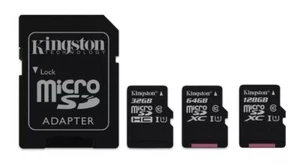Kingston Tarjeta Micro SD 32GB 64GB 128GB C10 Tarjeta de memoria con adaptador - Imagen 1 de 8