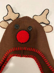 Hanna Andersson Rudolph Reindeer Childs Hat Size Small Preowned