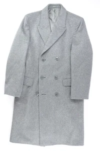 Vintage B. Teller of Vienna Wool Coat Long Jacket Gray Size US Medium / EU 50 - Picture 1 of 9