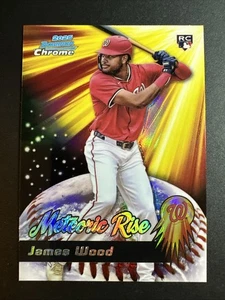 2025 Bowman Chrome Baseball James Wood Meteoric Rise RC #MR-5 Nationals - Picture 1 of 2