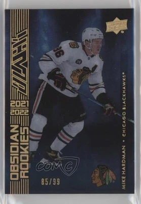 2021-22 SPx UD Black Obsidian Rookies Gold /99 Mike Hardman #OR-34 RC - Image 1 of 2