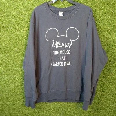 Disney Mickey Mouse Sudadera Cuello Redondo UNIQLO UT Gris XL Foto 1 de 4