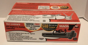 Convertidor de TV digital a analógico Magnavox DTV TB110MW9 nuevo en caja con control remoto - Imagen 1 de 5