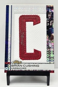 2009 Topps Finest Brian Cushing Patch Auto Letterman RC Superfractor #D 1/1 - Picture 1 of 2