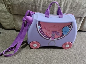 Trunki Bluebell Pony Hard Ride On Suitcase With Strap/Key - Purple/Pink Horse - Picture 1 of 6