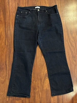 Jaclyn Smith 靴型弹力蓝色牛仔裤 - 女式 16 码 — 第 1/4 张图片