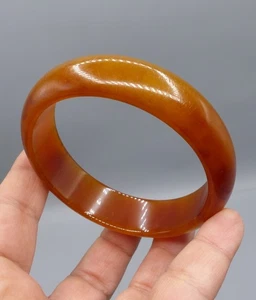 Ancien Bracelet en Bakélite Ambré - Old Bangel JEWELRY - Picture 1 of 5