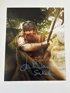JOHN RHYS DAVIES In-Person signiertes Autogramm 20x25cm Herr der Ringe - Picture 1 of 1