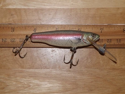 Señuelo de pesca de latón Bagley Trout pequeño para freír buceo profundo Foto 1 de 4