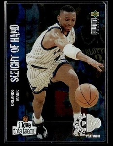 1995-96 Collector's Choice #384 Anfernee Hardaway Platinum Player's Club card - Picture 1 of 2