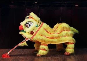 Modelo Juguete de Peluche Marioneta China León de la Suerte Marioneta León Danza Tradicional - Imagen 1 de 20
