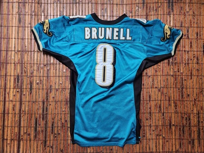 JACKSONVILLE JAGUARS Mark Brunell #8 AUTÉNTICO EQUIPO DE JUEGO WILSON CAMISETA 46 Foto 1 de 4