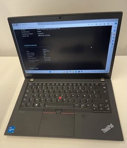 Lenovo Thinkpad T14 Gen2 AZERTY French I5-1145G7 32Go RAM 512 Go SSD - Afbeelding 1 van 7