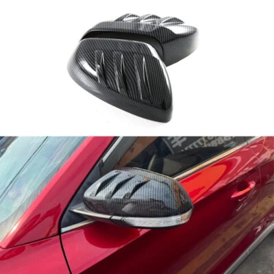 For MG ZS 2024 2025 2026 Carbon Fiber 2PCS Side Rearview Mirror Cap Cover Trim - Image 1 of 4