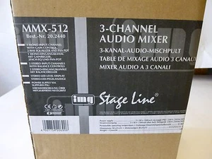 IMG Stage Line MMX-512 / 3 Kanal Audio Mischpult Mixer 20.2440 - Bild 1 von 1