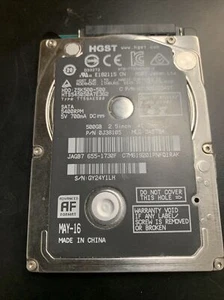 MacBook Pro A1278 HGST 500GB SATA 2.5" HDD Hard Drive HTS545050A7E362 655-1730F - Picture 1 of 6