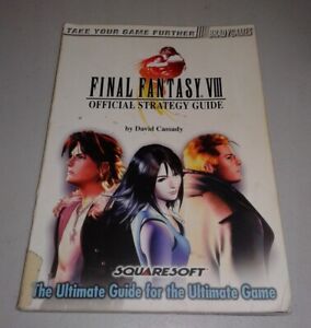 Final Fantasy VIII (8) Official Strategy Guide Brady PlayStation SHIPS FAST