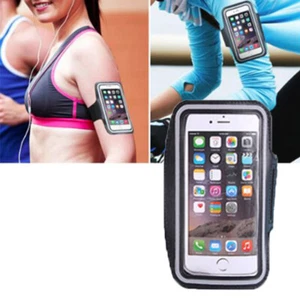 Black Sport Armband Holder Fits Galaxy S4 S5 S6 S8/+/S7/Edge Note3 - Picture 1 of 1