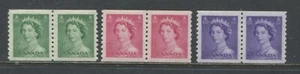 Canada QEII 2, 3, and 4 cents Coil Pairs  unmounted mint NH - Bild 1 von 1