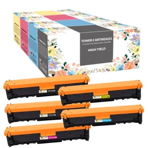 5 TONER für HP 125A CB540A CB541A CB542A CB543A Color LaserJet CM1312MFP CP1210 - Photo 1/7