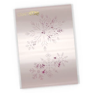 Snowflake Stencils - 6 Reusable Snowflake Templates on 2 A4 sheets - Picture 1 of 6