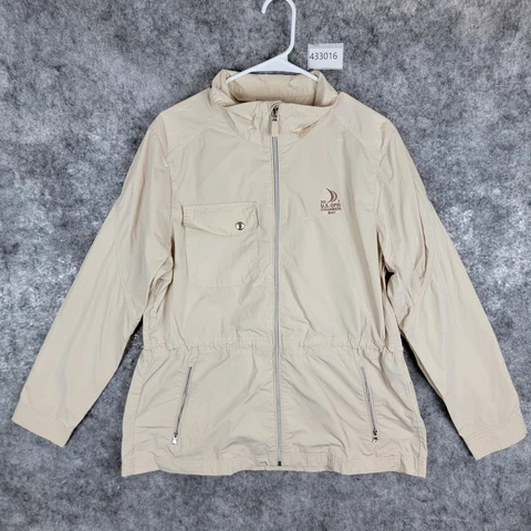 Polo Golf Ralph Lauren Coat Womens XL Beige 2015 US Open Chambers Bay Cover