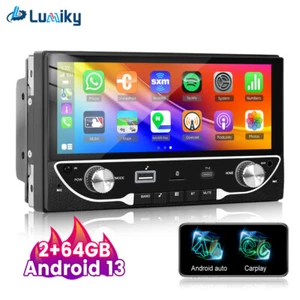 6,86" Doppel 2DIN Autoradio Radio CarPlay GPS Navi Spiegel Link Touchscreen 2+64G - Bild 1 von 20