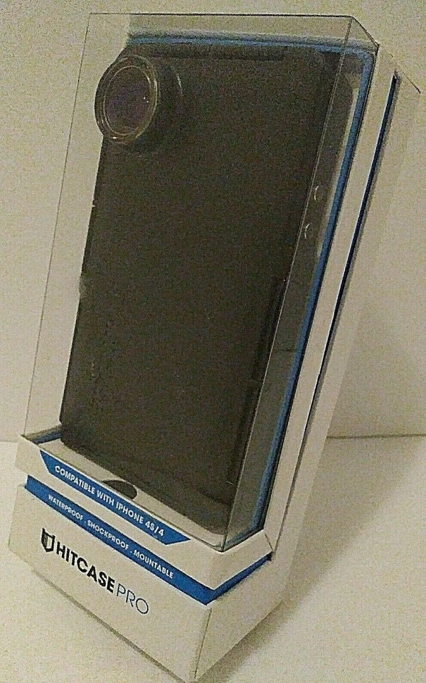 Hitcase Pro Cell Phone Case iPhone 4S/4 Waterproof Shockproof Mountable Black  Foto 1 de 3