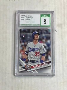 CODY BELLINGER 2017 Topps Update PHOTO VARIATION SP RC! CSG MINT 9! #US38! RARE! - Picture 1 of 3