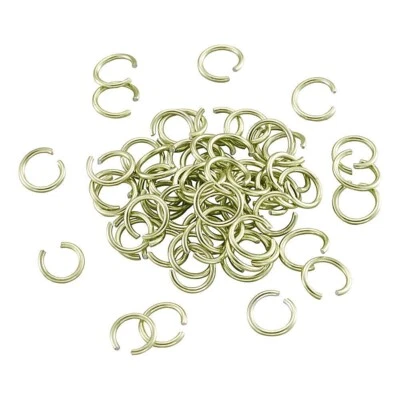  Anillos de aluminio de 6 mm cadena maille abierto joyería artesanía mezcla 400 Foto 1 de 3