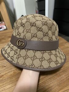 Gucci Monogram GG Canvas Fedora Bucket Hat