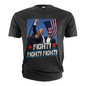 Donald Trump Patriotic Shirt DJT Support Shirt PA Rally Trump Pump Fist Shirt - Picture 1 of 8